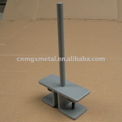 Metal Double Clamp Bracket for 25mm Worktop(metal stamping clamp bracket for office furniture use)