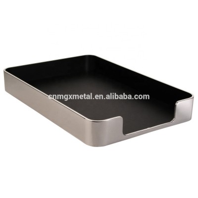 OEM Custom High Quality Stamping Single Stainless Steel Office Letter Tray