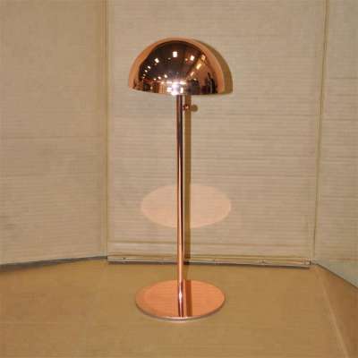 Customized High Quality Copper Plating Stainless Steel Hat Display Rack