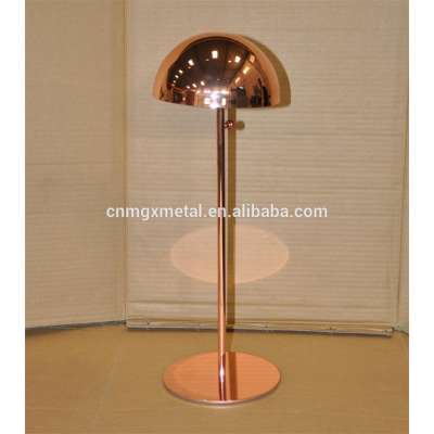 OEM High Quality Copper Plated Stainless Steel Single Hat Display Stand