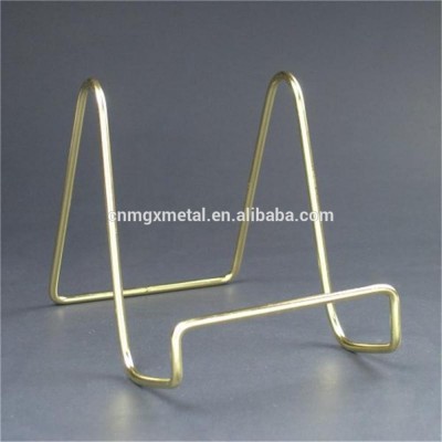 Customized High Quality Gold Steel Wire Easel Display Holders