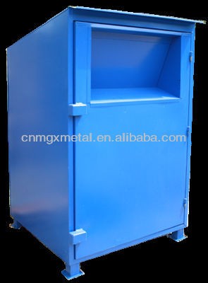 custom powder blue medium boss clothing donation box Enclosure