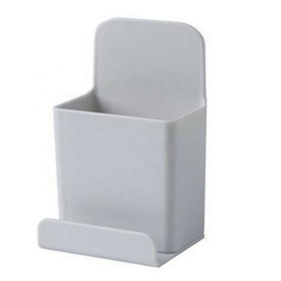 Customized Metal White Wall Mounted TV Remote Control Hook Storage Box